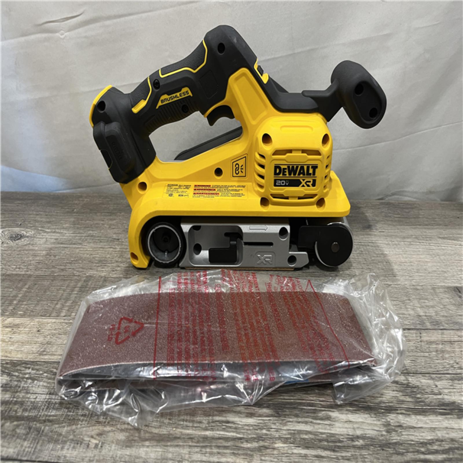 AS-IS DEWALT 20V MAX* XR Brushless Cordless Belt Sander (Tool-Only)