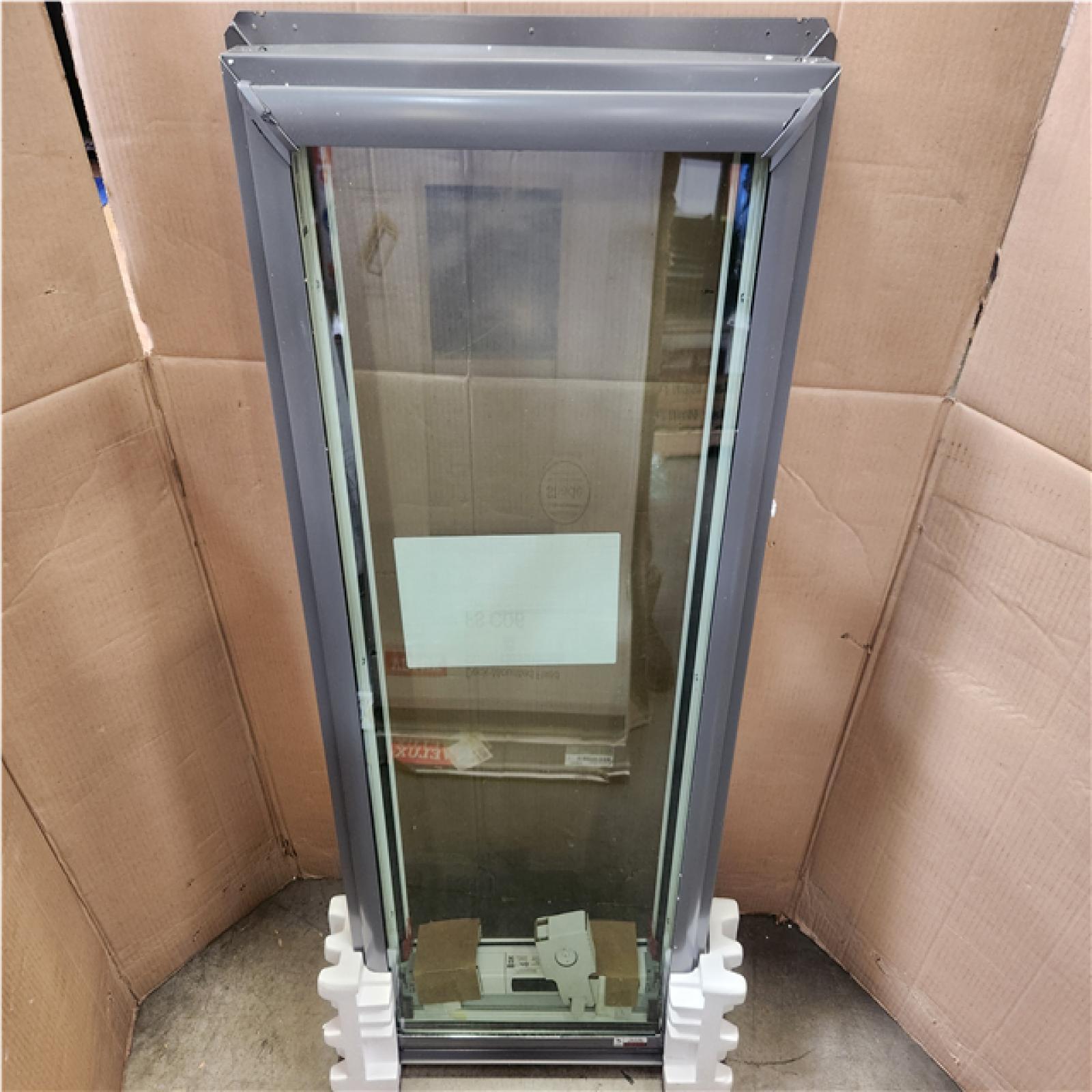 Phoenix NEW VELUX 21 in. x 45-3/4 in. Fixed Deck Mount Skylight with Laminated Low-E3 Glass, White Solar Powered Room Darkening Shade