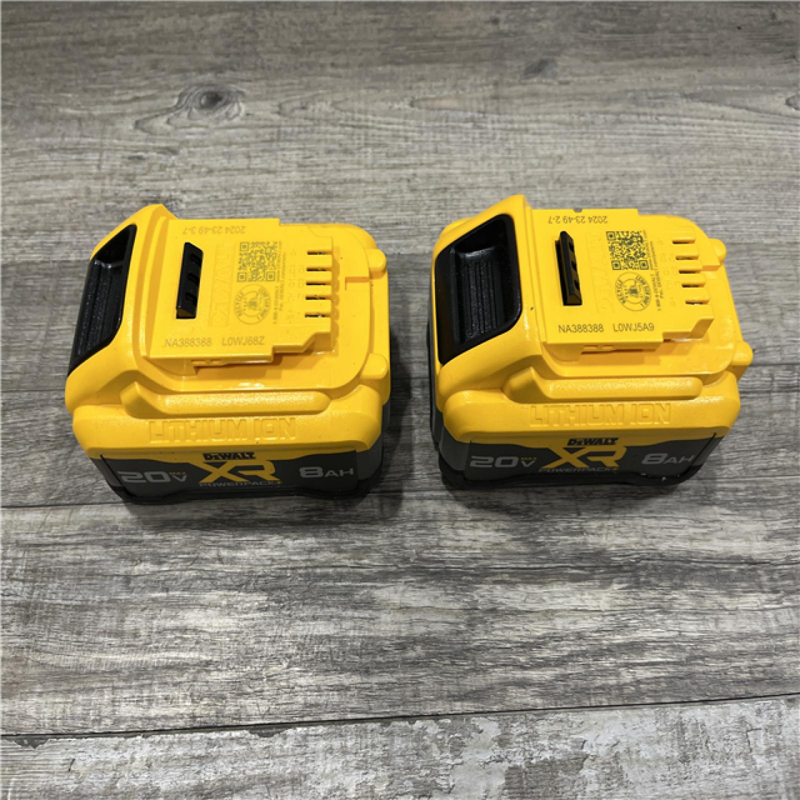 AS-IS DEWALT 20V MAX XR Lithium-Ion 8.0 Ah Battery Pack (2-Pack)