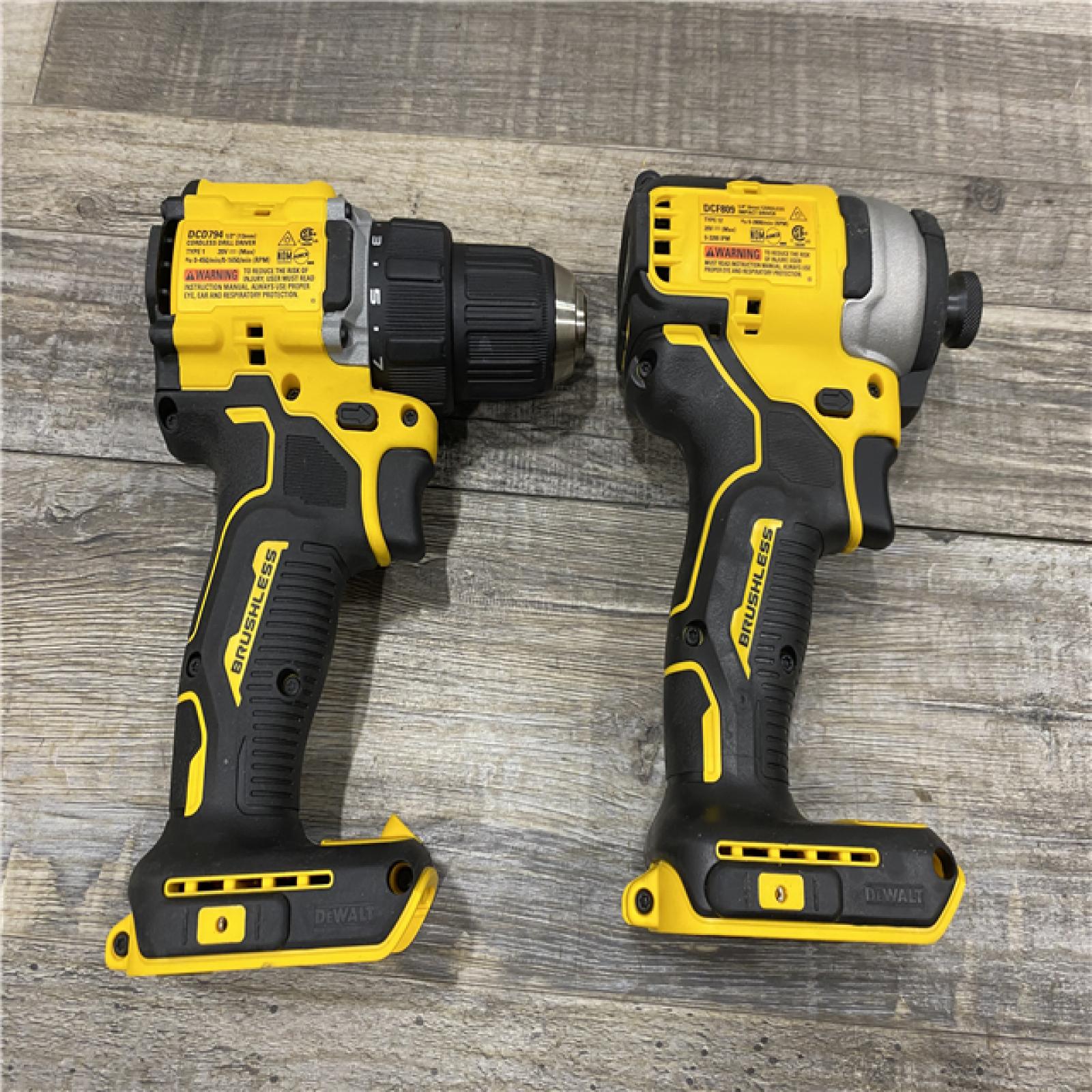 AS-IS DEWALT ATOMIC 20-Volt MAX Lithium-Ion Cordless Combo (2-Tool) Kit