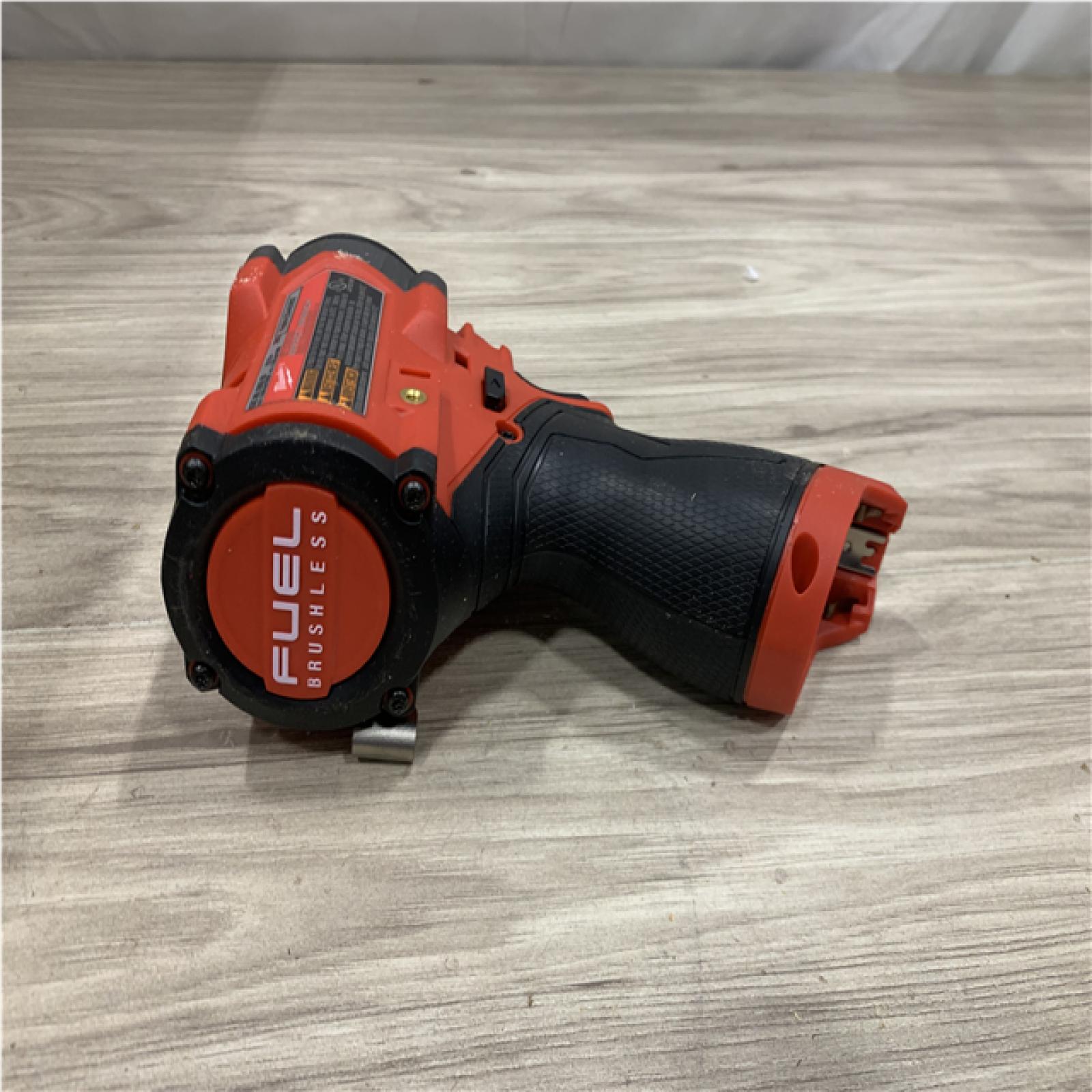 AS-IS Milwaukee FUEL 12V Lithium-Ion Brushless Cordless Stubby 3/8 in. Impact Wrench (Tool-Only)