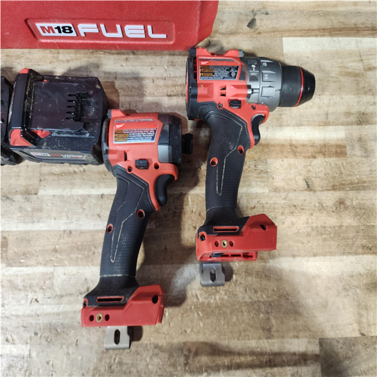 HOUSTON LOCATION - AS - IS Milwaukee FUEL 18V Lithium-Ion Brushless Cordless Hammer Drill and Impact Driver Combo Kit