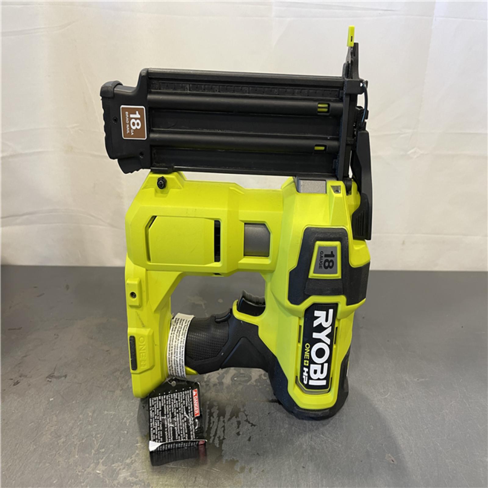 AS-IS - RYOBI ONE+ HP 18V 18-Gauge Brushless Cordless AirStrike Brad Nailer