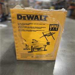 NEW! - DEWALT 15 Amp Corded 8-1/4 in. Compact Jobsite Tablesaw with Compact Table Saw Stand