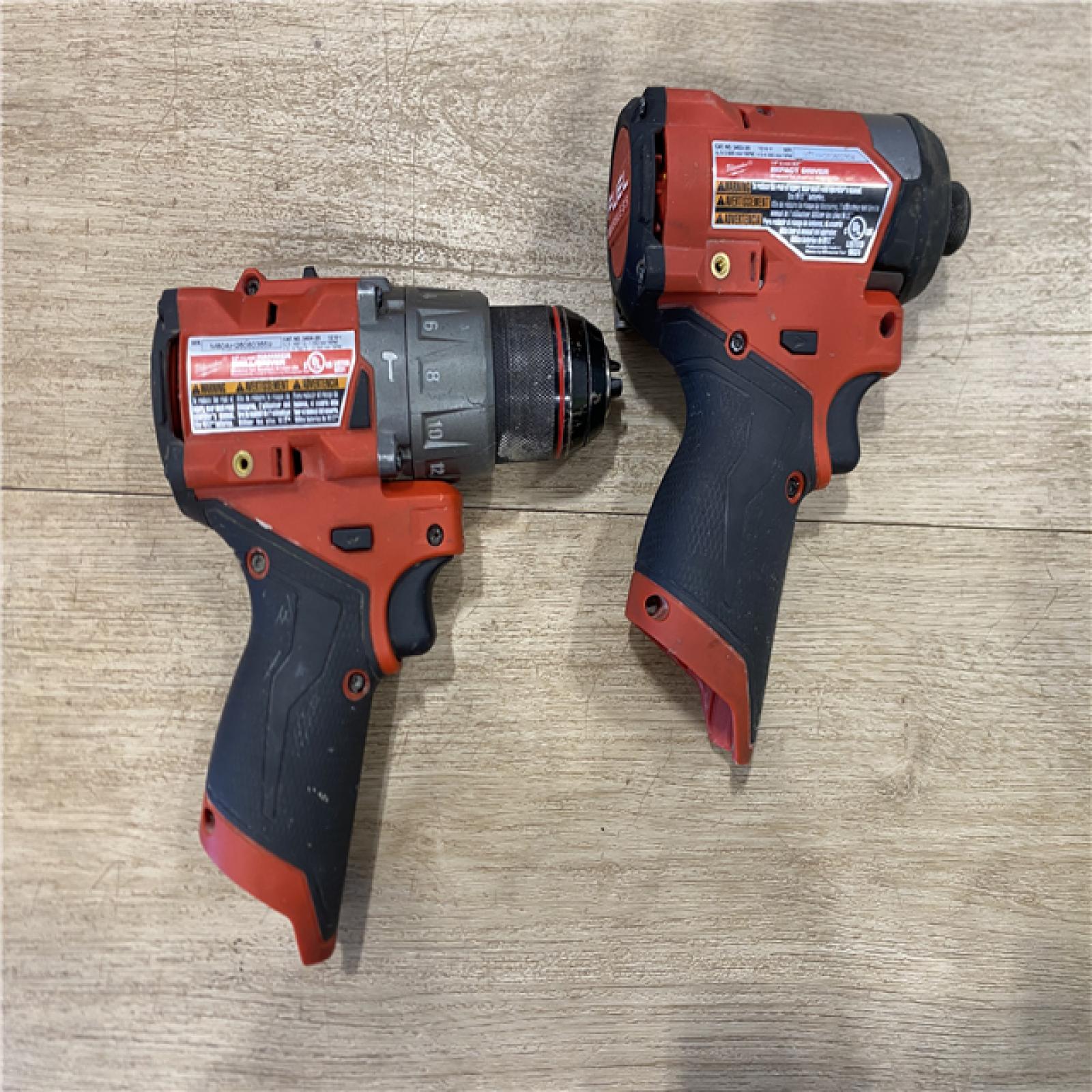 AS-IS Milwaukee FUEL 12-Volt Lithium-Ion Brushless Cordless Hammer Drill and Impact Driver Combo Kit