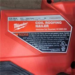 HOUSTON LOCATION - AS-IS Milwaukee FUEL 18-Volt Lithium-Ion Brushless Cordless Coil Roofing Nailer (Tool Only)