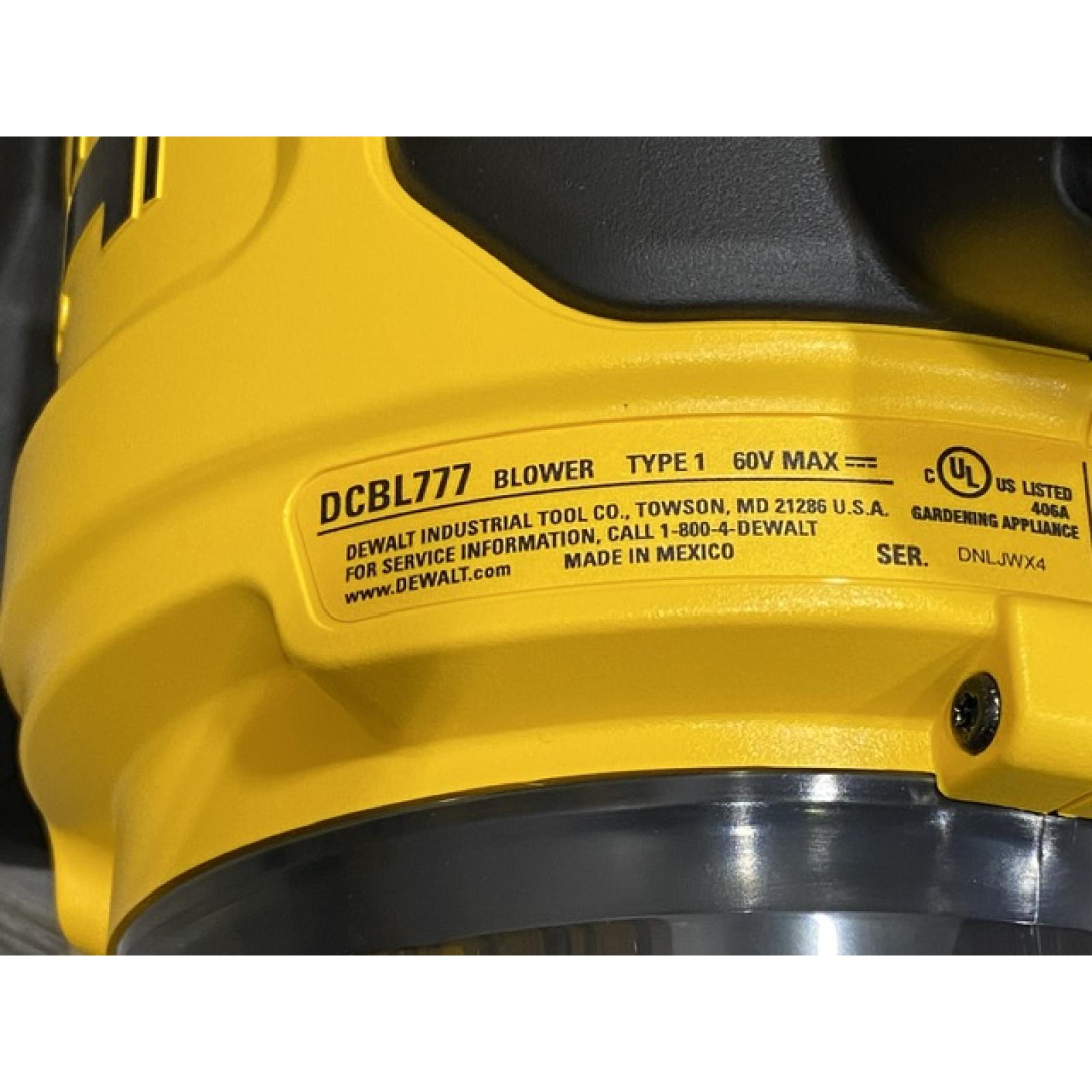 AS-IS DEWALT FLEXVOLT 60V MAX 160 MPH 760 CFM Brushless Cordless Axial Blower Kit