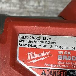 AS-IS Milwaukee FUEL 18-Volt Lithium-Ion Brushless Cordless Gen II 18-Gauge Brad Nailer (Tool-Only)