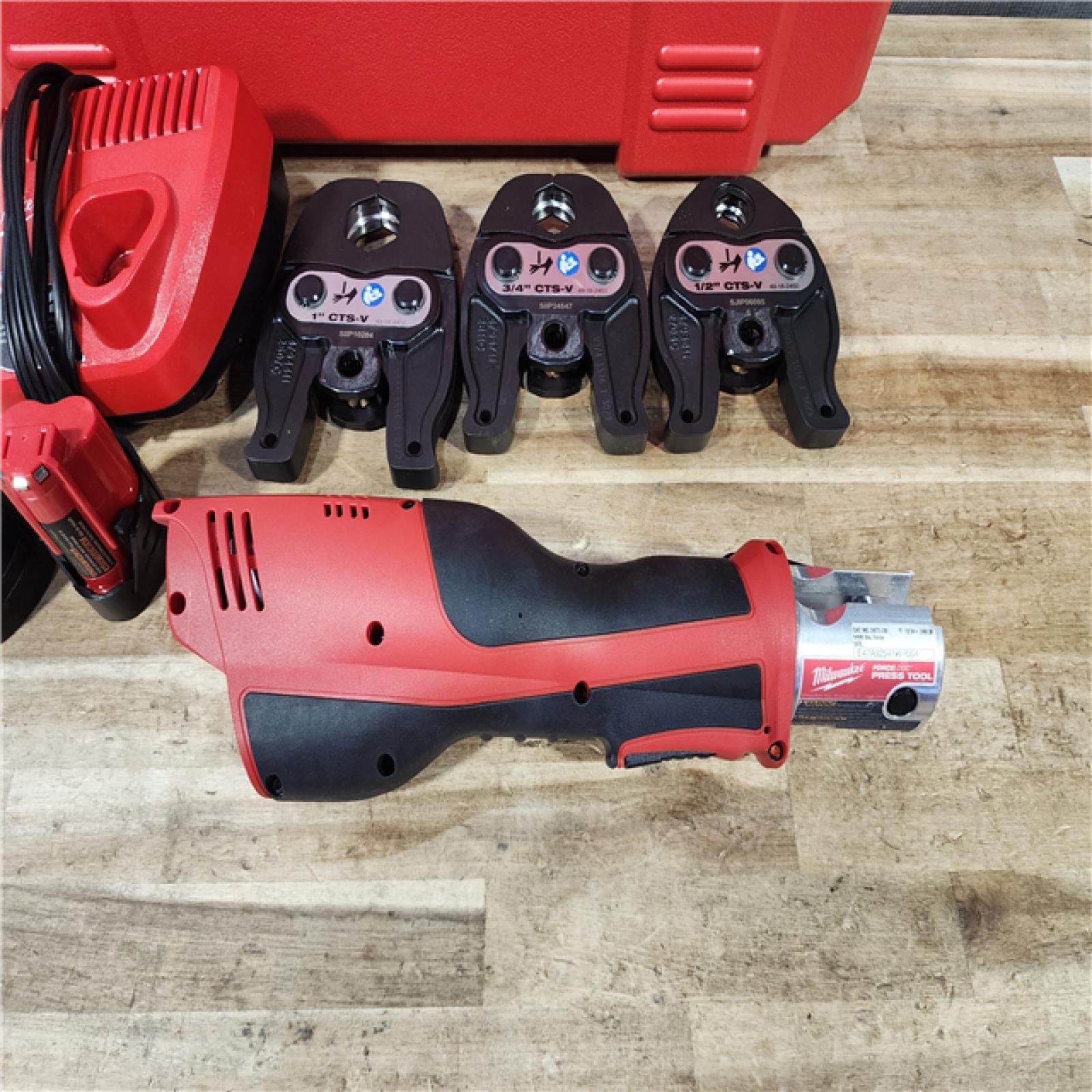HOUSTON LOCATION - AS - IS Milwaukee 12-Volt Lithium-Ion Force Logic Cordless Press Tool Kit