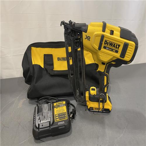 AS-IS - DeWalt 20V MAX XR 16-Gauge Electric Cordless Angled Finishing Nailer Kit