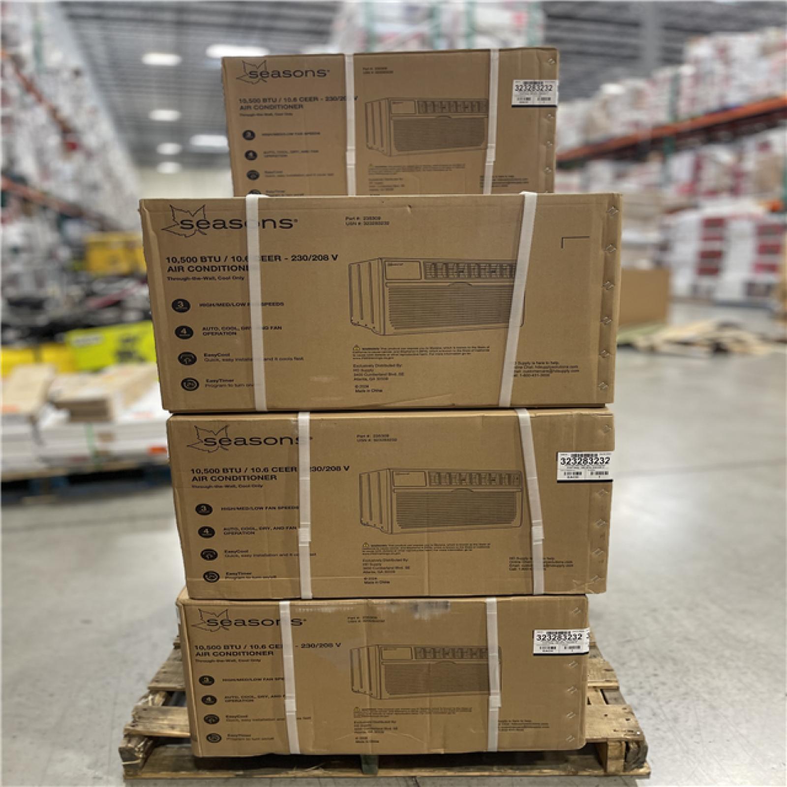 DALLAS LOCATION - SEASONS 10 500BTU AIR CONDITIONER PALLET-(7 UNITS)