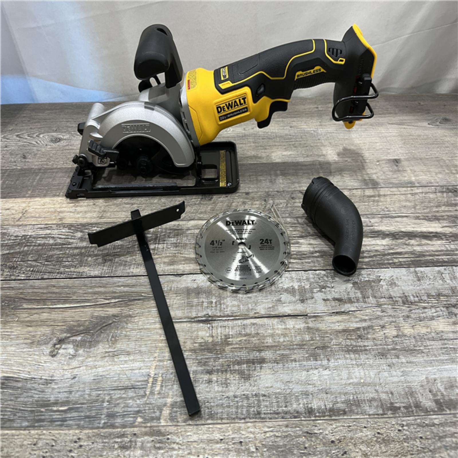 AS-IS DEWALT ATOMIC 20V MAX Cordless Brushless 4-1/2 in. Circular Saw (Tool Only)