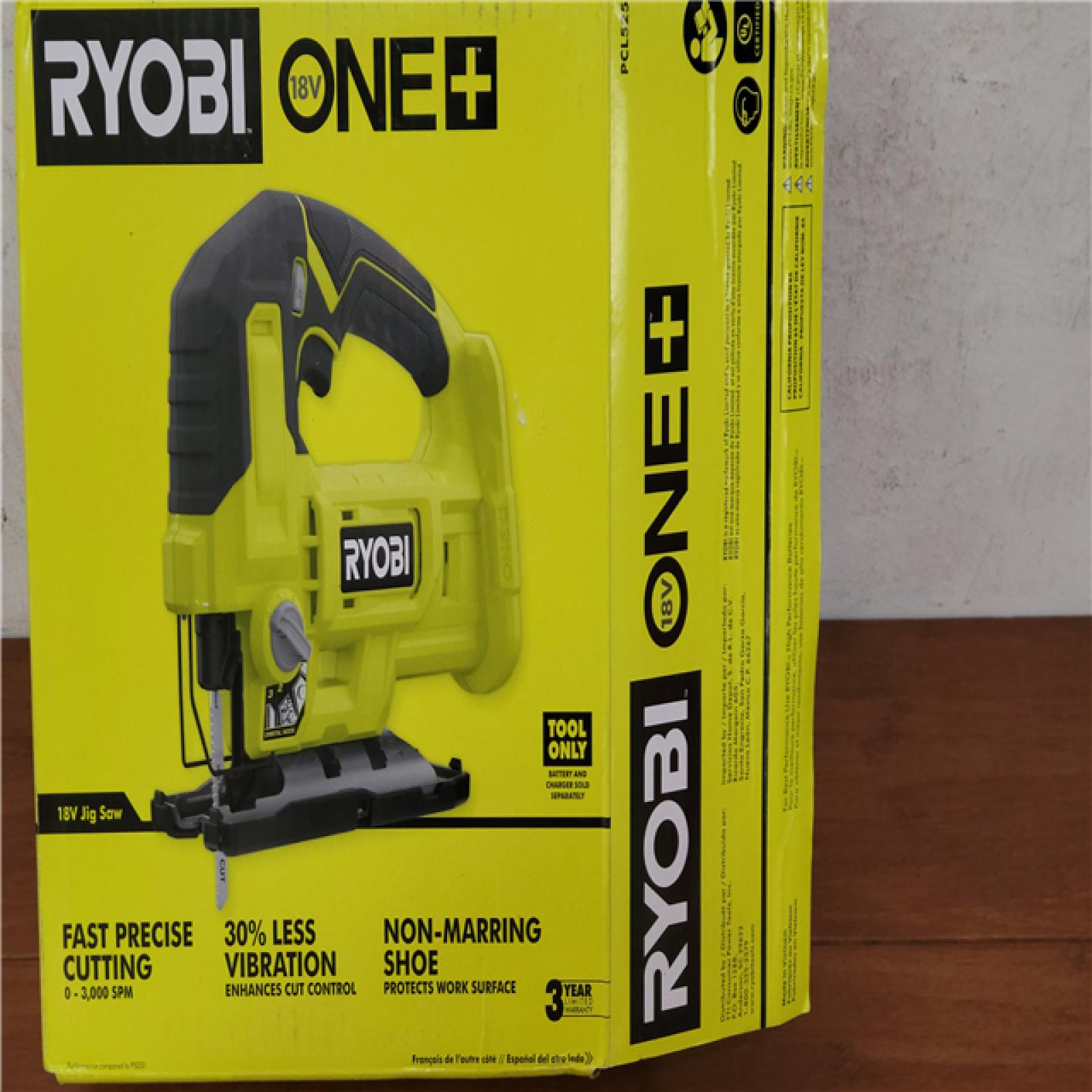 California NEW Ryobi One+ 18V Jig Saw (Tool Only)
