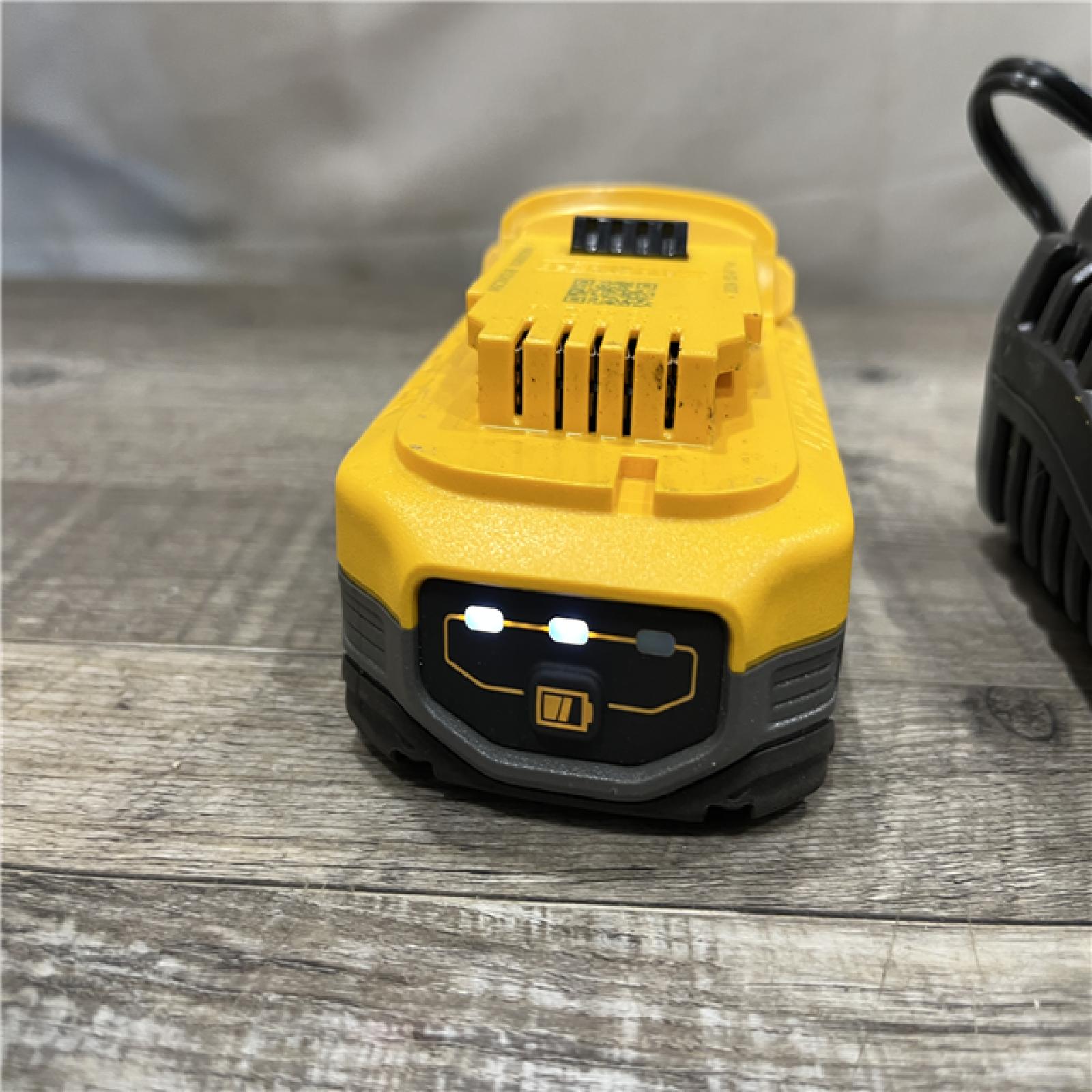AS-IS DEWALT 20V MAX XR POWERSTACK Lithium-Ion Battery Starter Kit with 3.5Ah Battery and Charger