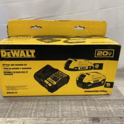 NEW - DEWALT 20V MAX Lithium-Ion Battery Kit with 5.0Ah and 2.0Ah Battery and Charger