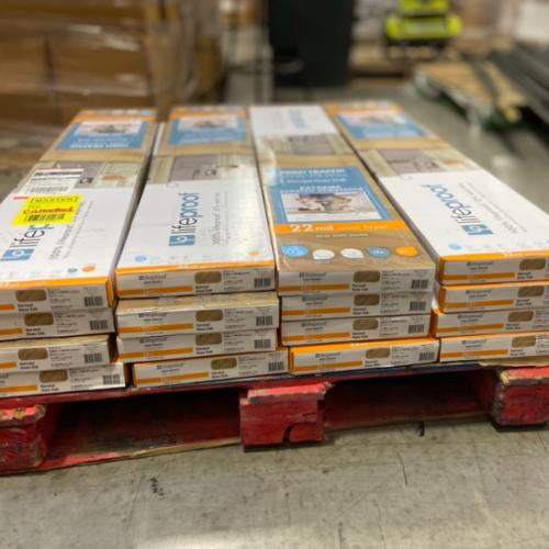 DALLAS LOCATION - Lifeproof Harvest Hues Oak 22 MIL x 9 in. W x 48 in. L Click Lock Waterproof Luxury Vinyl Plank Flooring (18 sq. ft. /case) - 16 CASES