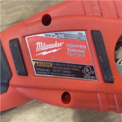 AS-IS Milwaukee 12V Lithium-Ion Cordless Copper Tubing Cutter (Tool-Only)