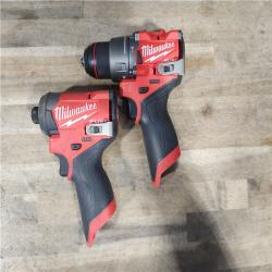 HOUSTON LOCATION - AS-IS Milwaukee 2 Tool Combo Kit W/ (2) Battery & Charger