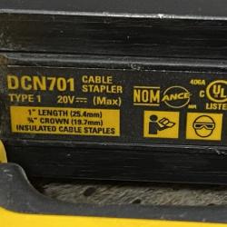 AS-IS DEWALT 20V MAX Lithium-Ion Cordless Cable Stapler (Tool Only)
