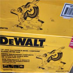 As-Is- DEWALT 12-in Dual Bevel Sliding Compound Miter Saw