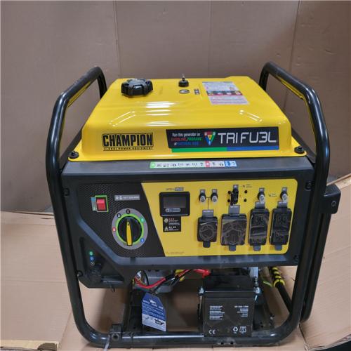 CALIFORNIA AS-IS CHAMPION TRI FUEL 11 500 STARTING WATT 9 200 RUNNING WATT PORTABLE GENERATOR