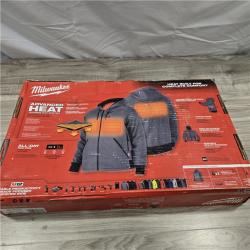 NEW! -  Milwaukee M12 Cordless Gray Heated Jacket Hoodie Kit (2X-Large)