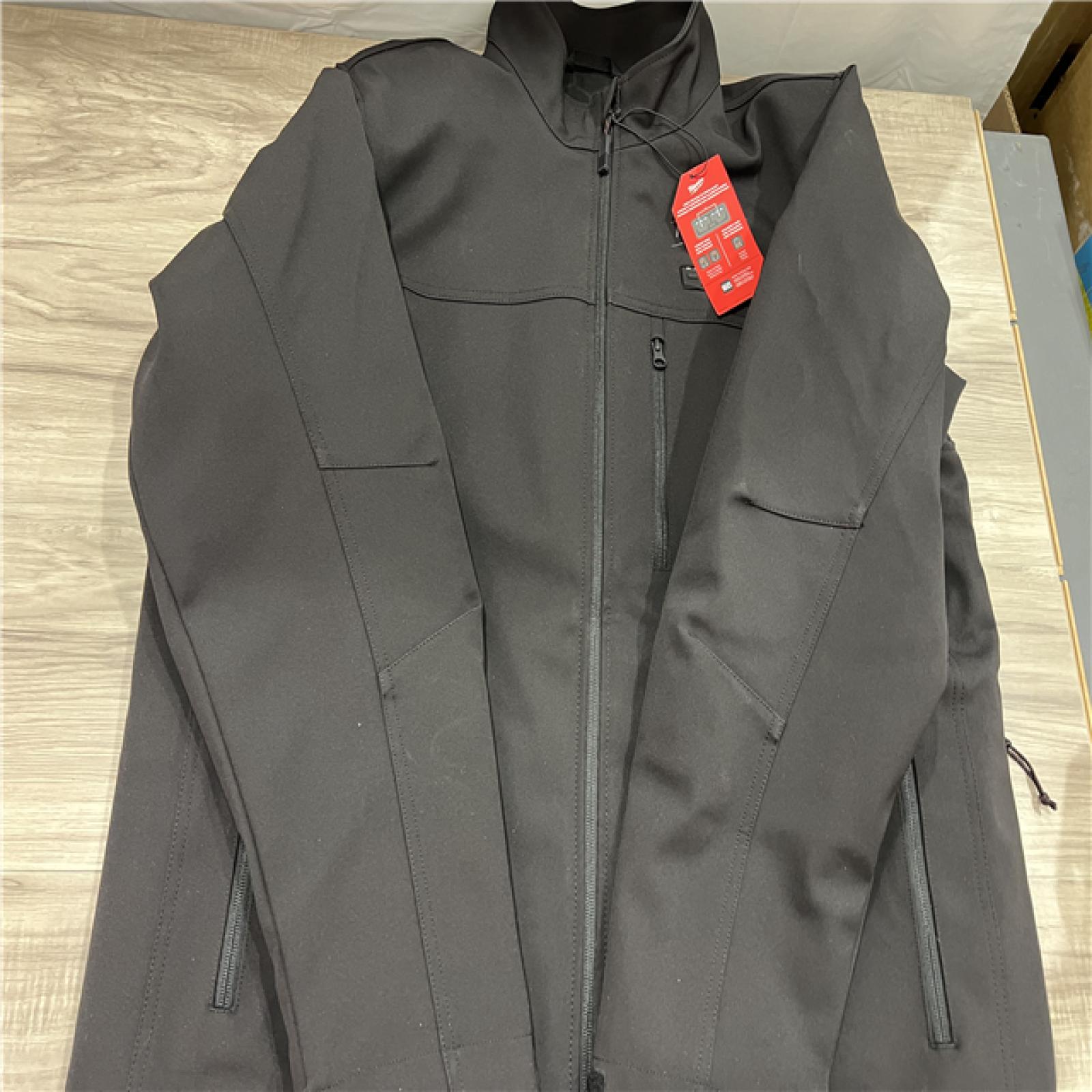 AS-IS Milwaukee Men's X-Large M12 12V Lithium-Ion Cordless TOUGHSHELL Red Heated Jacket with (1) 3.0 Ah Battery and Charger