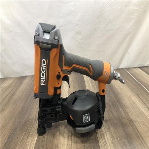 AS-IS RIDGID Pneumatic 15 Deg. 1-3/4 in. Coil Roofing Nailer