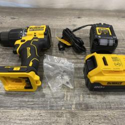 AS-IS DEWALT ATOMIC 20V Lithium-Ion Cordless 1/2 in. Hammer Drill Kit
