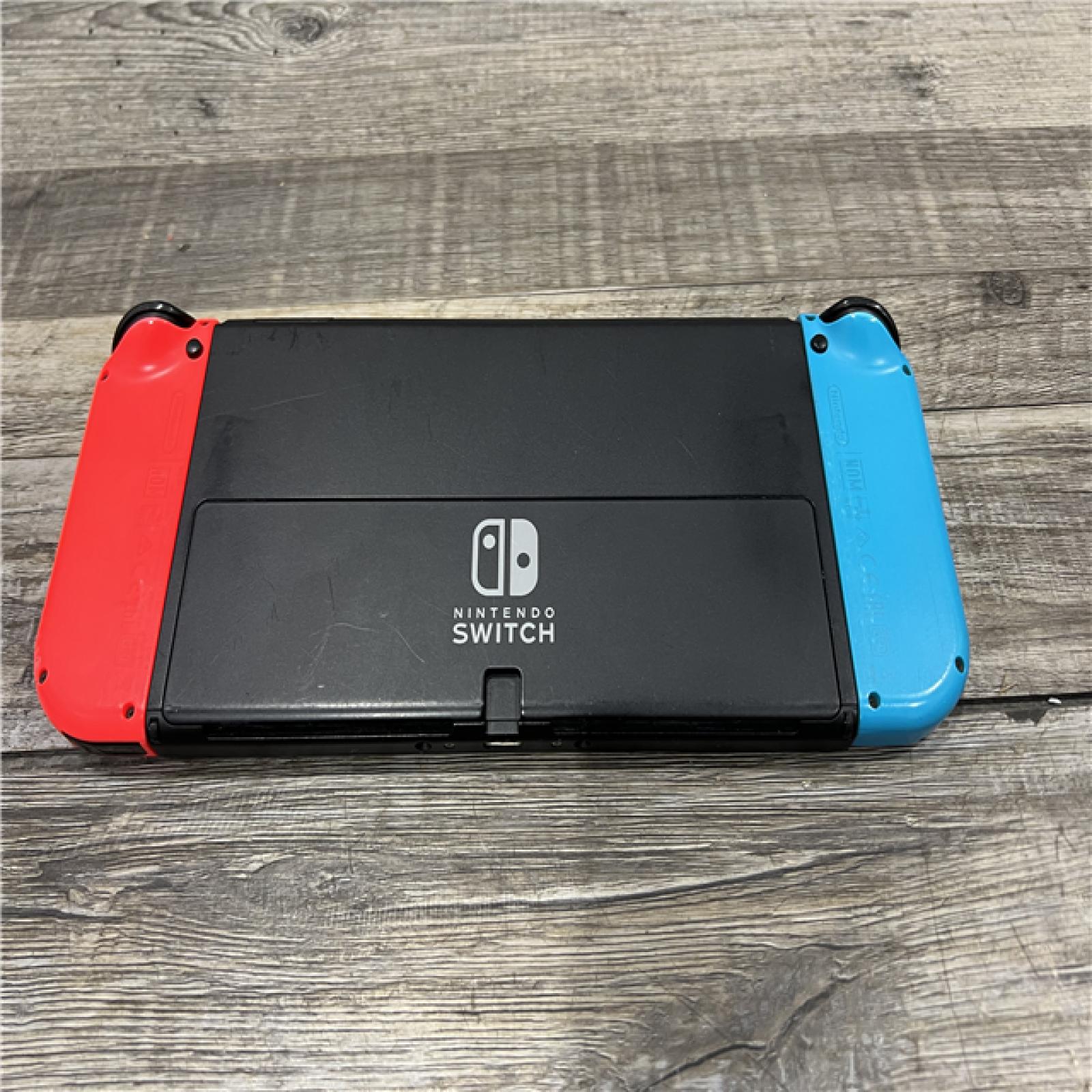 AS-IS Nintendo Switch with Neon Blue and Neon Red Joy-Con
