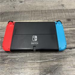 AS-IS Nintendo Switch with Neon Blue and Neon Red Joy-Con