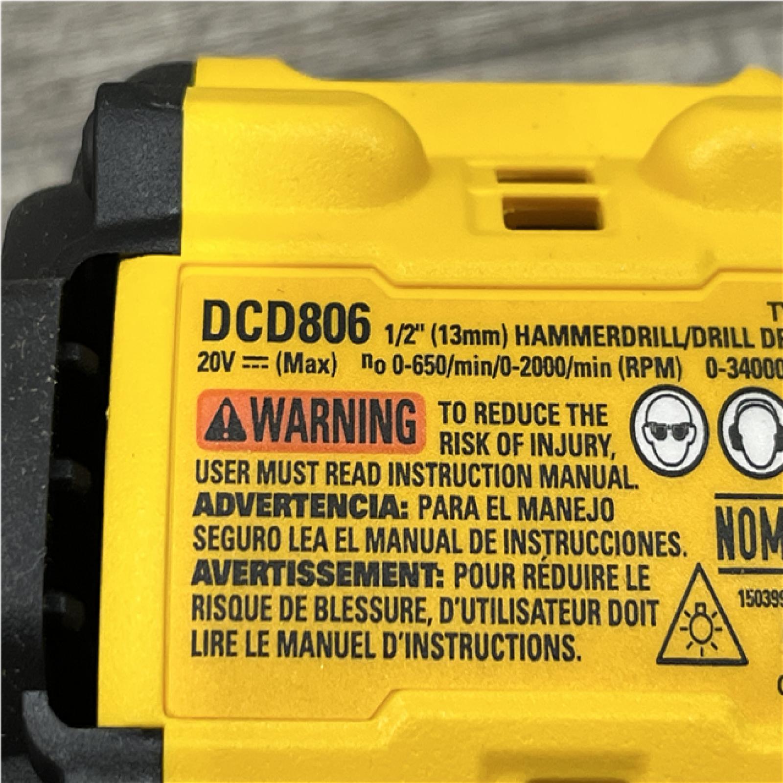 AS-IS DEWALT 20V XR Brushless Cordless 1/2 in. Hammer Drill (Tool-Only)