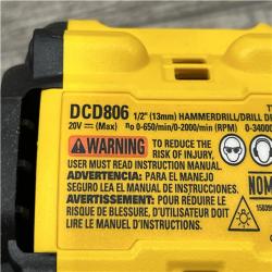 AS-IS DEWALT 20V XR Brushless Cordless 1/2 in. Hammer Drill (Tool-Only)
