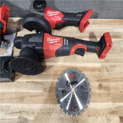 HOUSTON LOCATION - AS - IS Milwaukee 3 Tool Combo Kit W/ (2) Battery & Charger