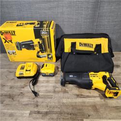 HOUSTON LOCATION - AS-IS DEWALT (APPEARS LIKE NEW) 20V XR Lithium-Ion Cordless Reciprocating Saw Kit with 8.0 Ah Battery and Charger