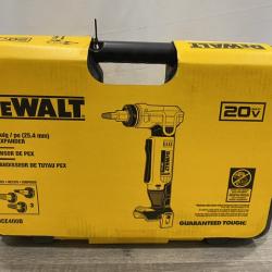 NEW - DEWALT 20V MAX Cordless 1 in. PEX Expansion Tool Kit