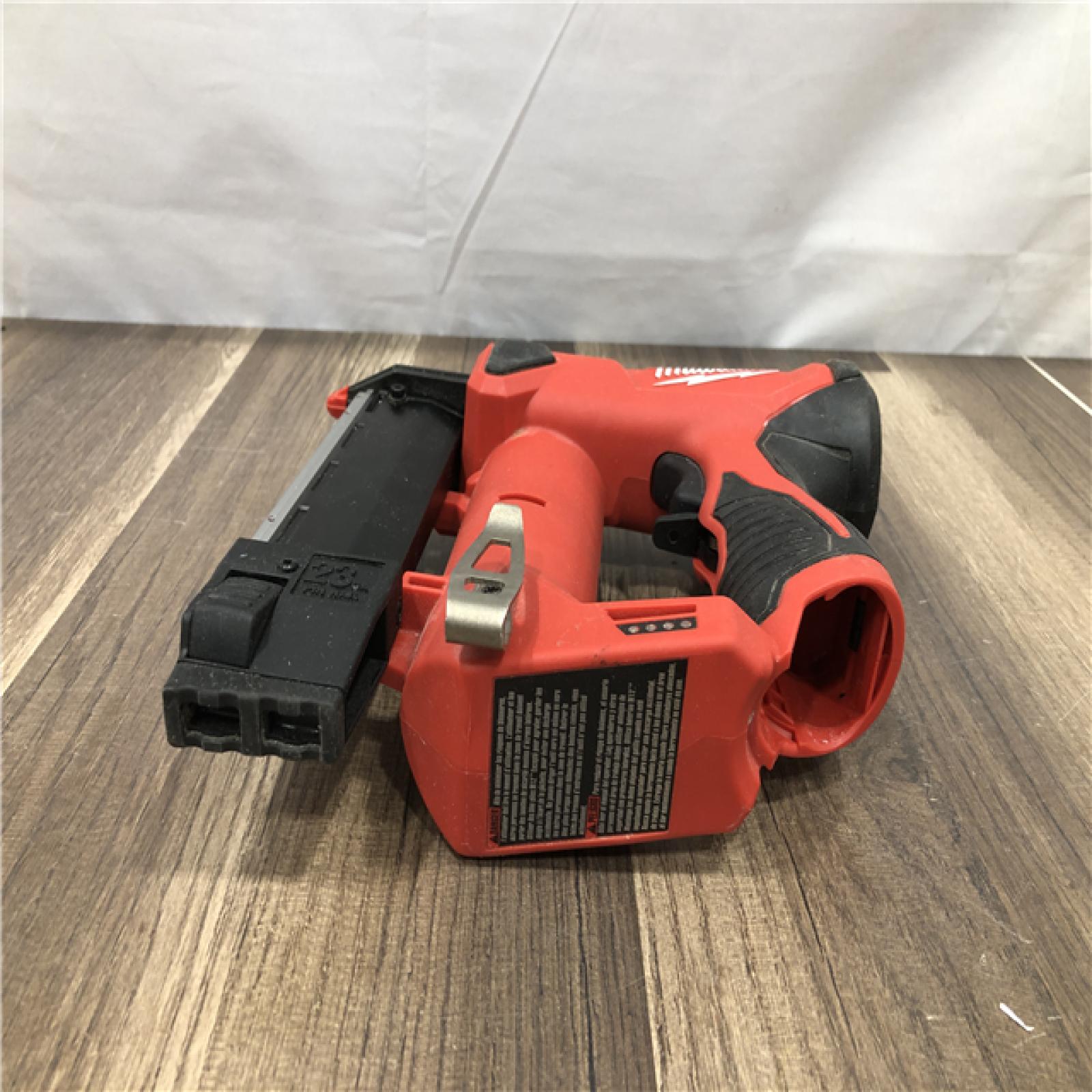 AS-IS Milwaukee 12-Volt 23-Gauge Lithium-Ion Cordless Pin Nailer (Tool-Only)