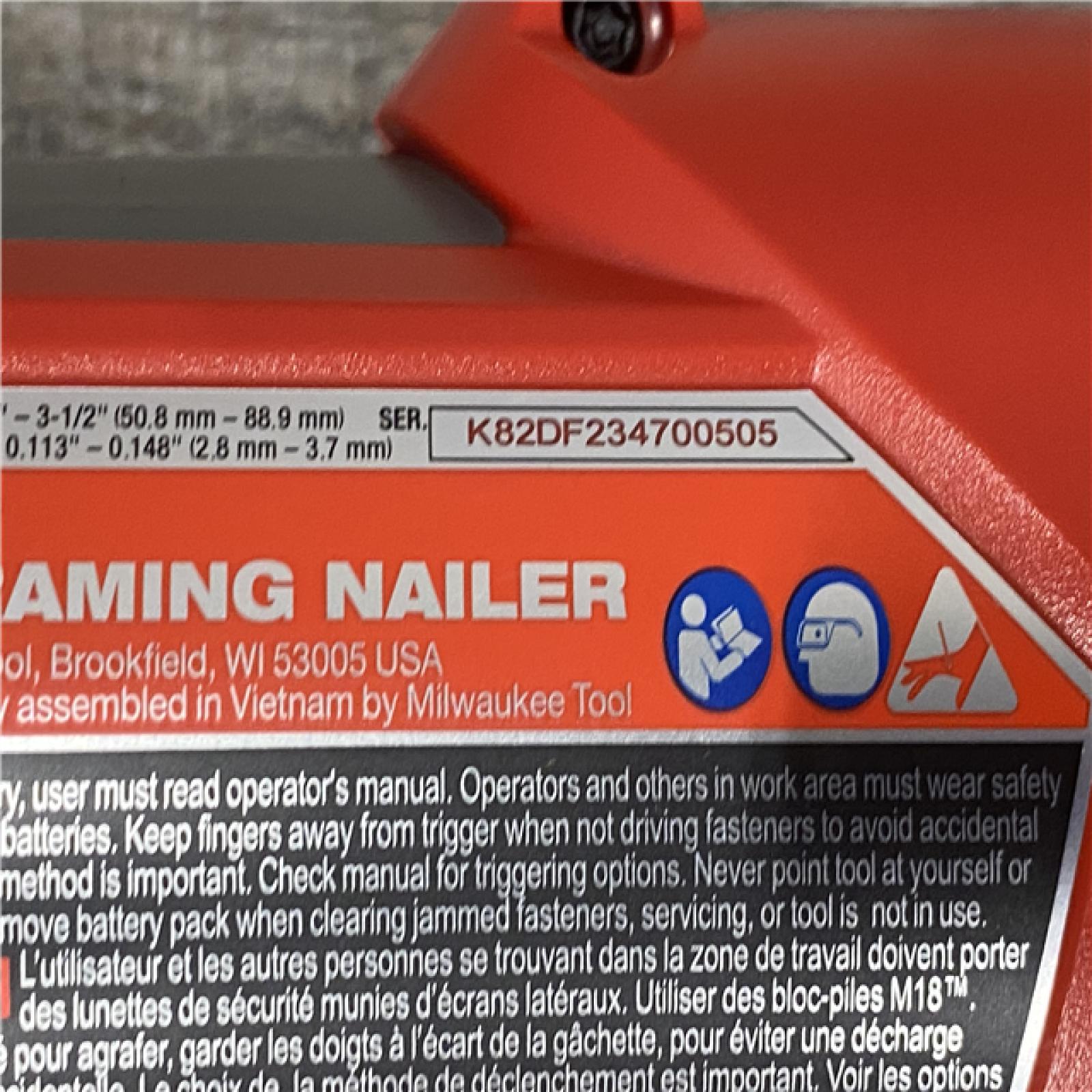 AS-IS Milwaukee FUEL 3-1/2 in. 18-Volt 21-Degree Lithium-Ion  (Tool-Only)