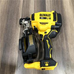 AS-IS DEWALT 20V MAX Lithium-Ion 15-Degree Electric Cordless Roofing Nailer Kit