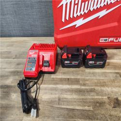HOUSTON LOCATION - AS-IS (APPEARS LIKE NEW) MILWAUKEE FUEL 18V Lithium-Ion Brushless Cordless Hammer Drill and Impact Driver Combo Kit (2-Tool) with 2 Batteries