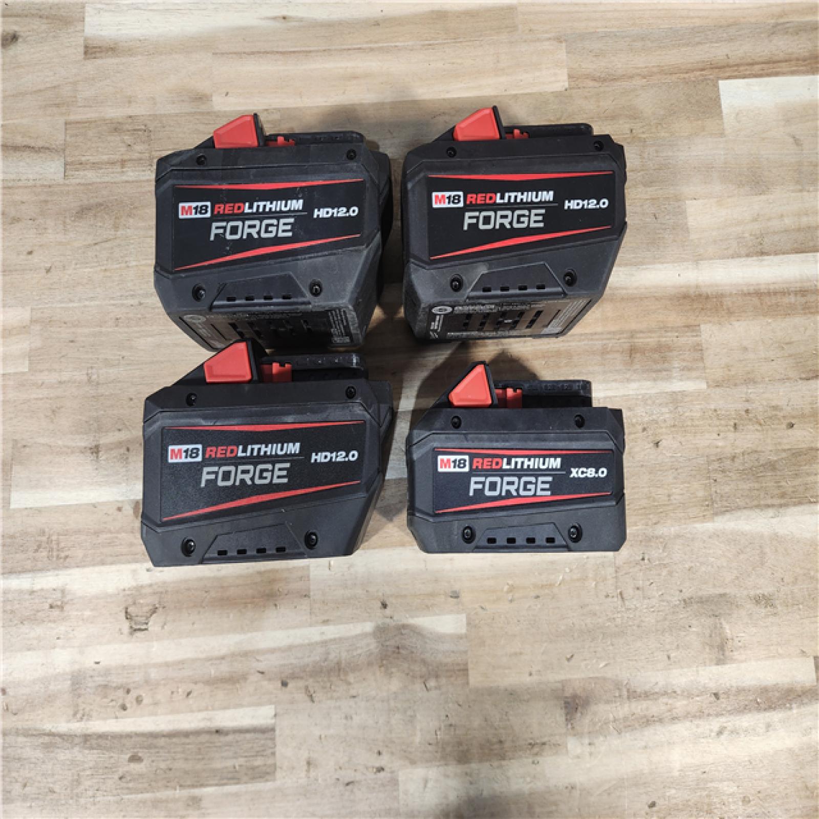 HOUSTON LOCATION - AS-IS MILWAUKEE FORGE BATTERY PACK QTY - 4