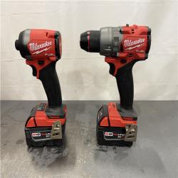 AS-IS - Milwaukee M18 FUEL 18V Lithium-Ion Brushless Cordless Hammer Drill and Impact Driver Combo Kit (2-Tool) with 2 Batteries