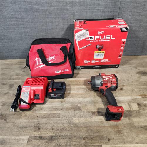 HOUSTON LOCATION - AS-IS Milwaukee M18 1/2 in. Cordless Brushless High Torque Impact Wrench Kit (Battery & Charger)
