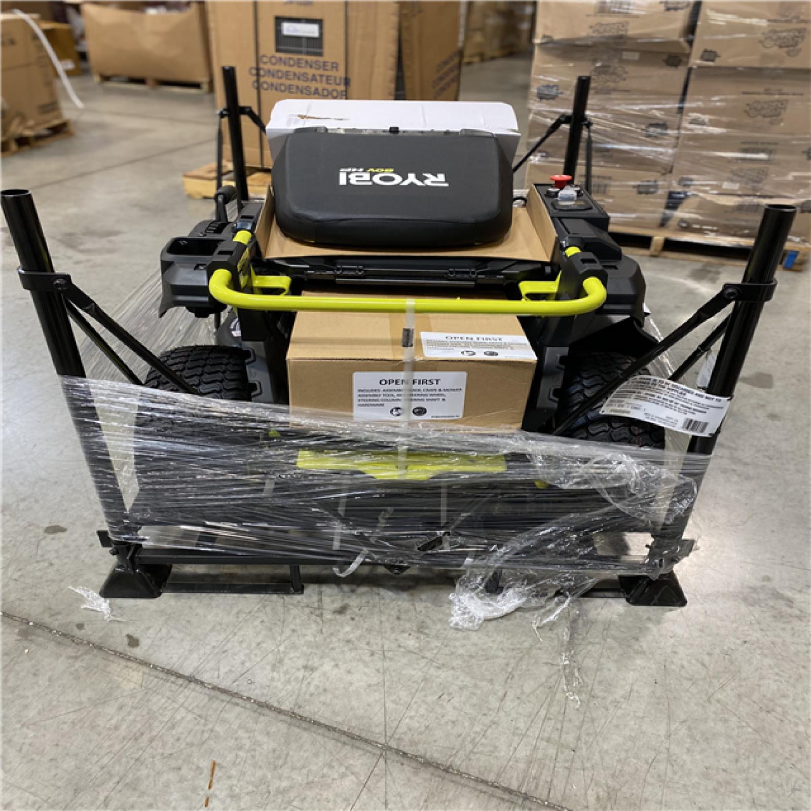 DALLAS LOCATION-RYOBI R1 80V HP BRUSHLESS MOWER WITH BATTERY AND CHARGER