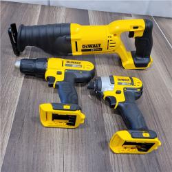 AS- IS DEWALT 20V MAX Cordless 6 Tool Combo Kit with (1) 20V 4.0Ah Battery, (1) 20V 2.0Ah Battery, and Charger