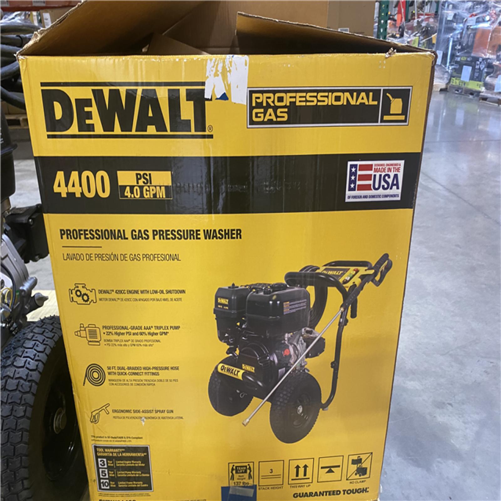 Dallas Location - As-Is DEWALT - 4400 PSI 4.0 GPM Gas Pressure Washer