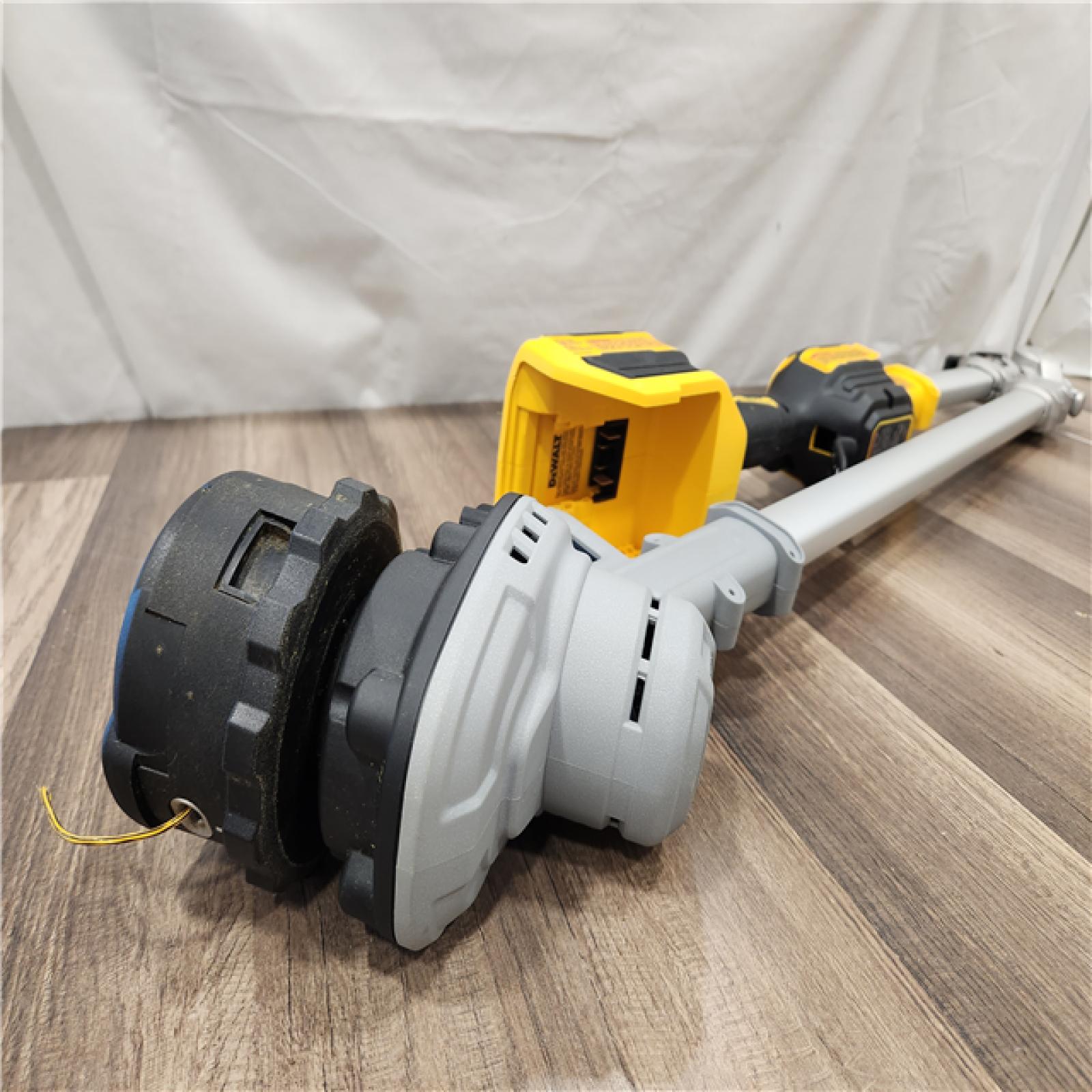 AS-IS-DEWALT 20V MAX 14 in. Brushless Cordless Battery Powered Foldable String Trimmer (Tool Only)