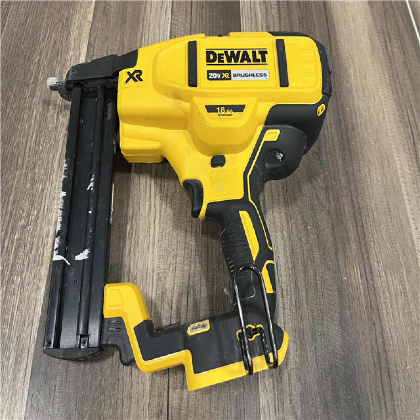 AS-IS  DEWALT Cordless 18-Gauge Narrow Crown Stapler (Tool Only)