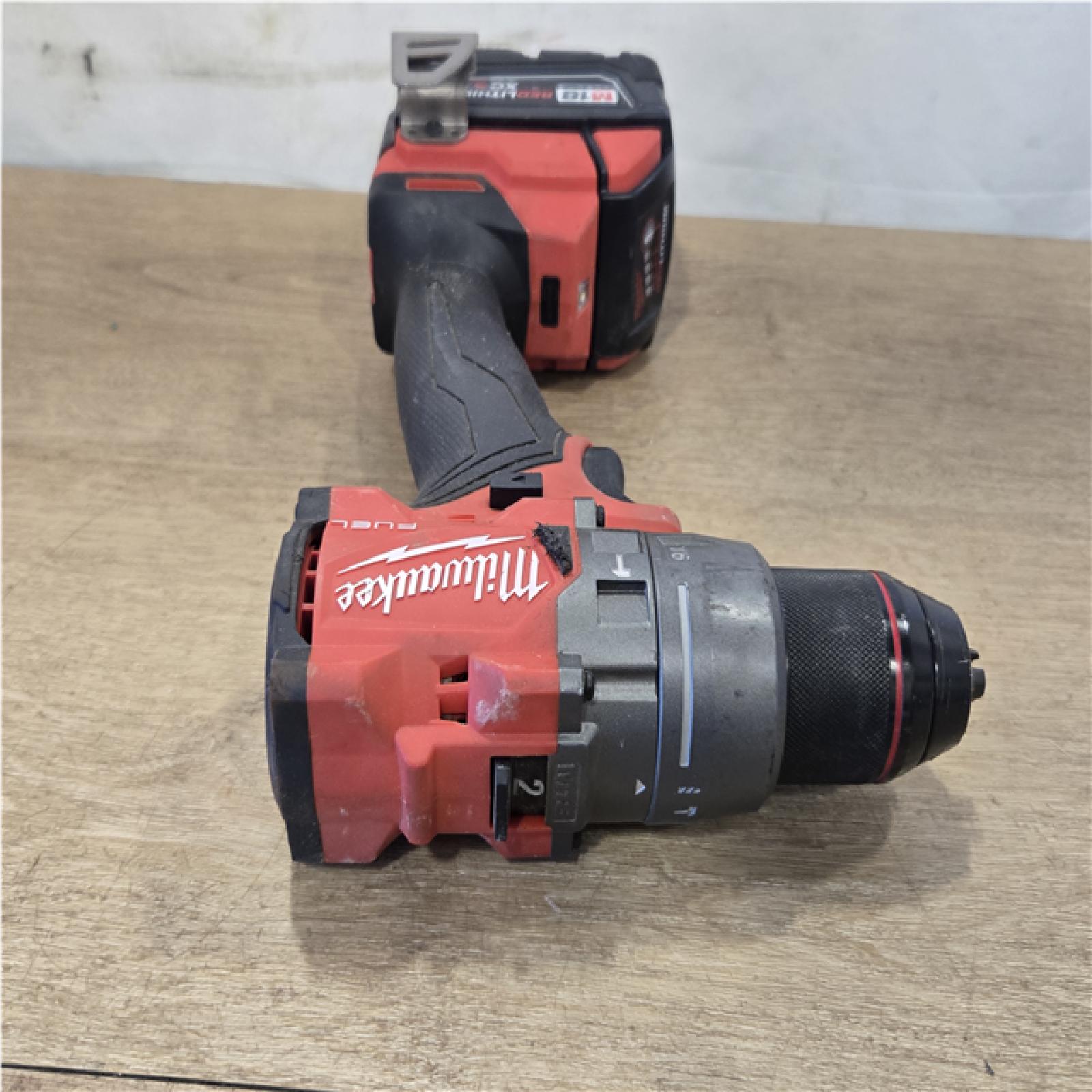 AS-IS Milwaukee FUEL 18V Lithium-Ion Brushless Cordless Hammer Drill and Impact Driver Combo Kit