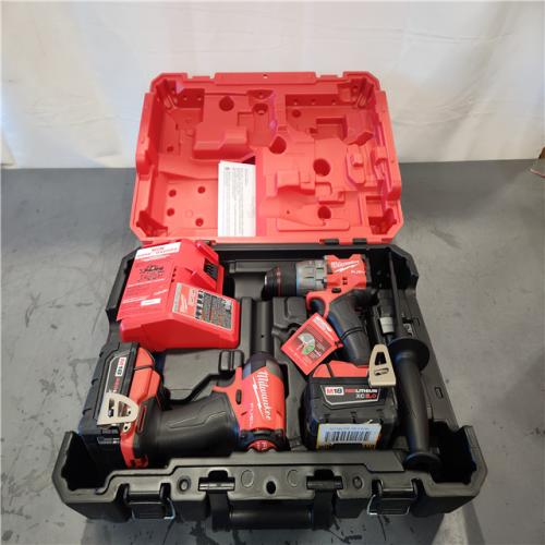 AS-IS- Milwaukee FUEL 18V Lithium-Ion Brushless Cordless Hammer Drill and Impact Driver Combo Kit